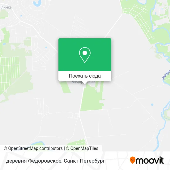 Карта деревня Фёдоровское