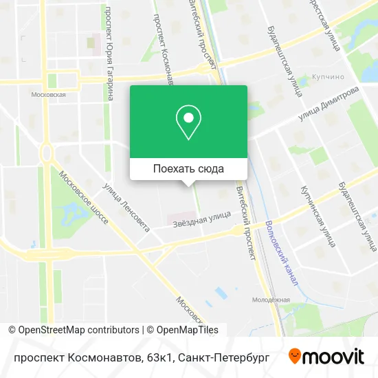 Карта проспект Космонавтов, 63к1