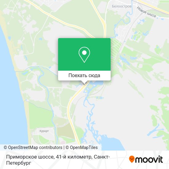 Карта Приморское шоссе, 41-й километр