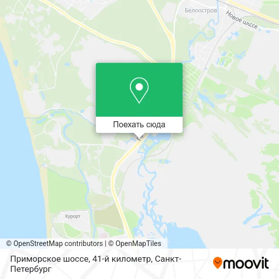 Карта Приморское шоссе, 41-й километр