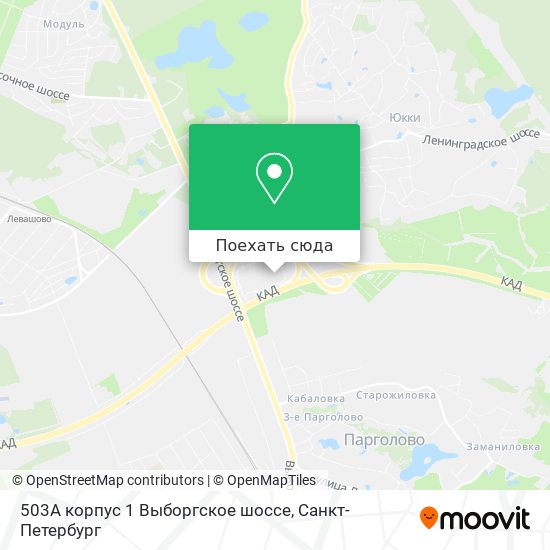 Карта 503А корпус 1 Выборгское шоссе