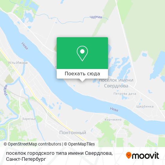 Карта поселок городского типа имени Свердлова