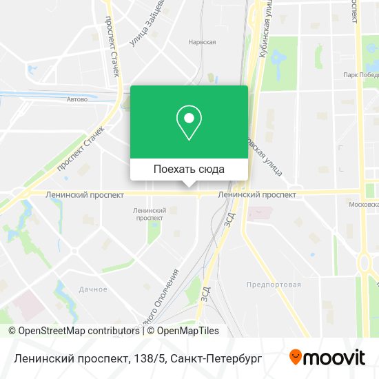 Карта Ленинский проспект, 138/5