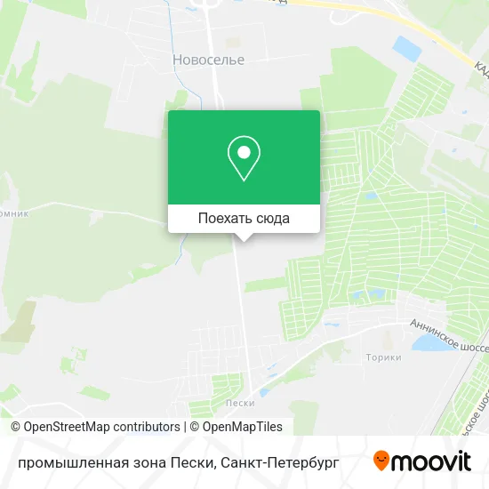 Карта промышленная зона Пески