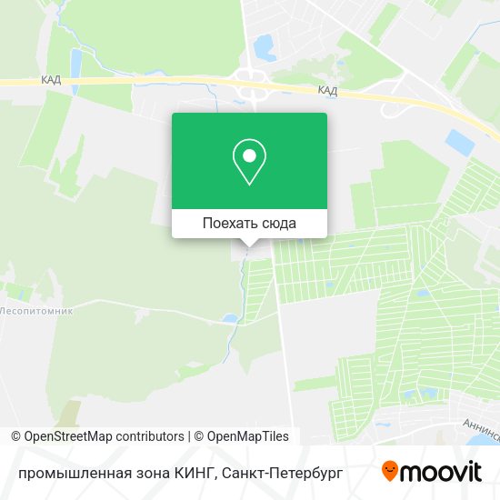 Карта промышленная зона КИНГ