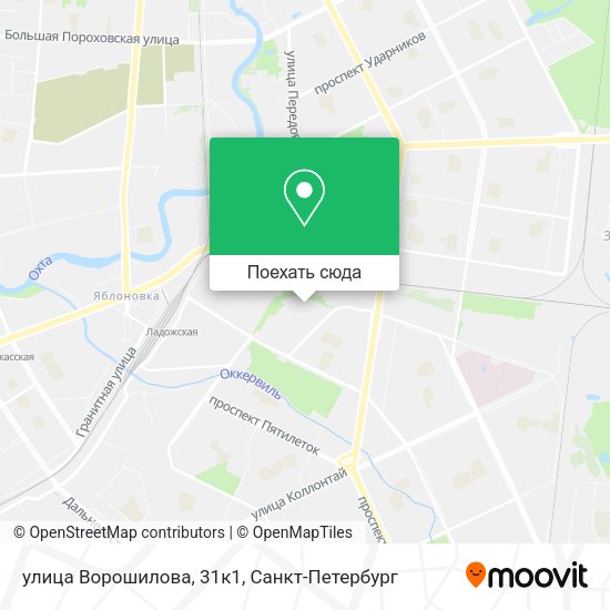 Карта улица Ворошилова, 31к1