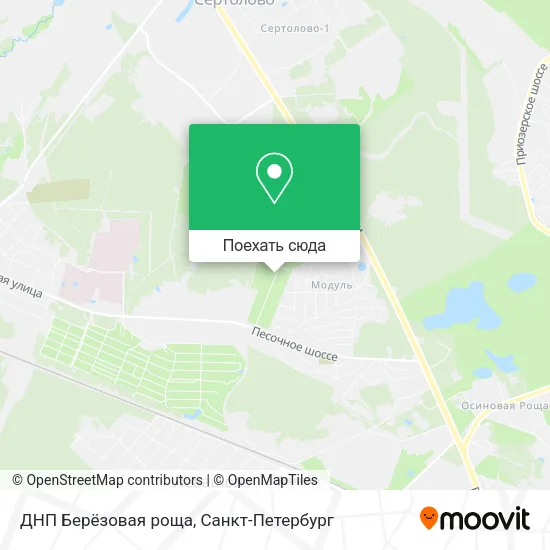 Карта ДНП Берёзовая роща