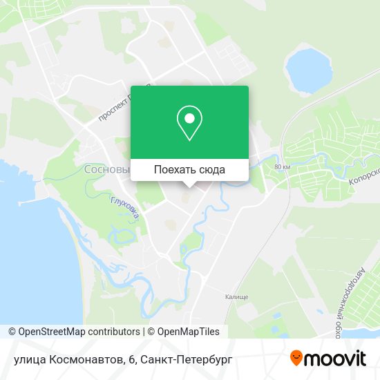 Карта улица Космонавтов, 6