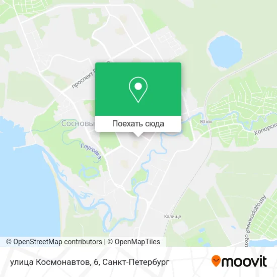 Карта улица Космонавтов, 6