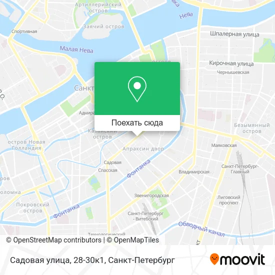 Карта Садовая улица, 28-30к1