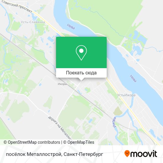 Карта посёлок Металлострой