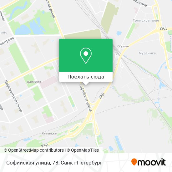 Карта Софийская улица, 78
