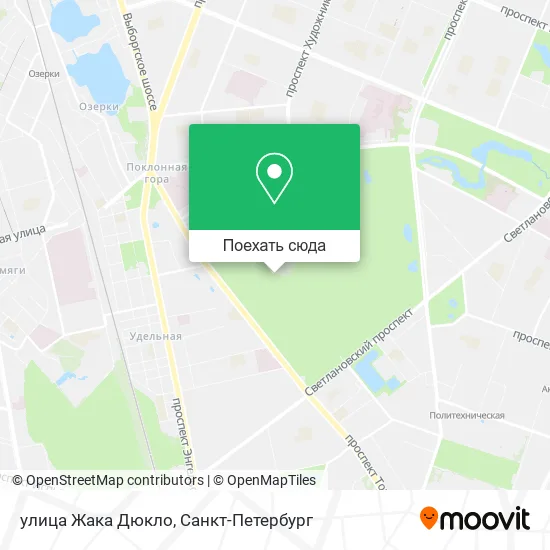 Карта улица Жака Дюкло