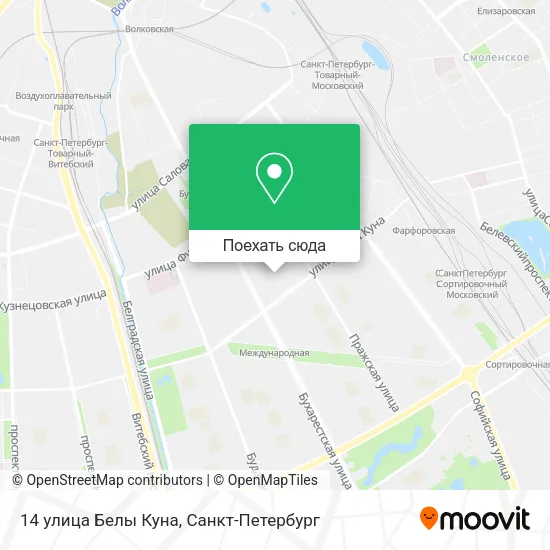 Карта 14 улица Белы Куна