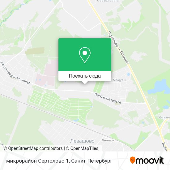 Карта микрорайон Сертолово-1