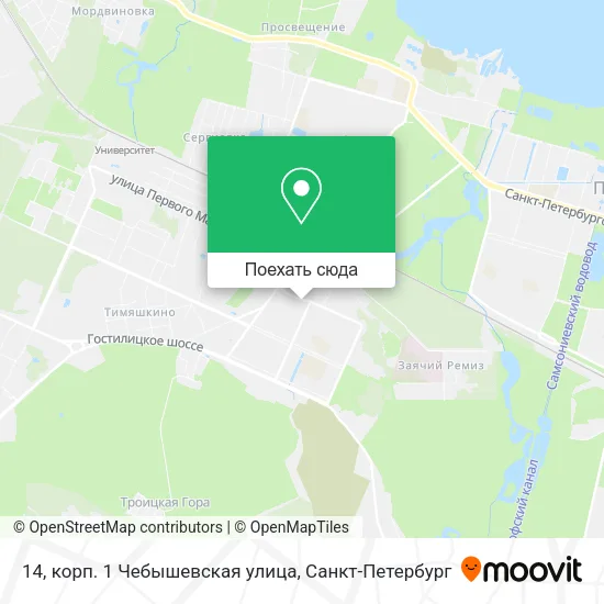 Карта 14, корп. 1 Чебышевская улица