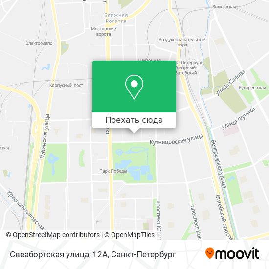 Карта Свеаборгская улица, 12А