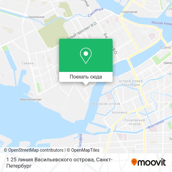 Карта 1 25 линия Васильевского острова