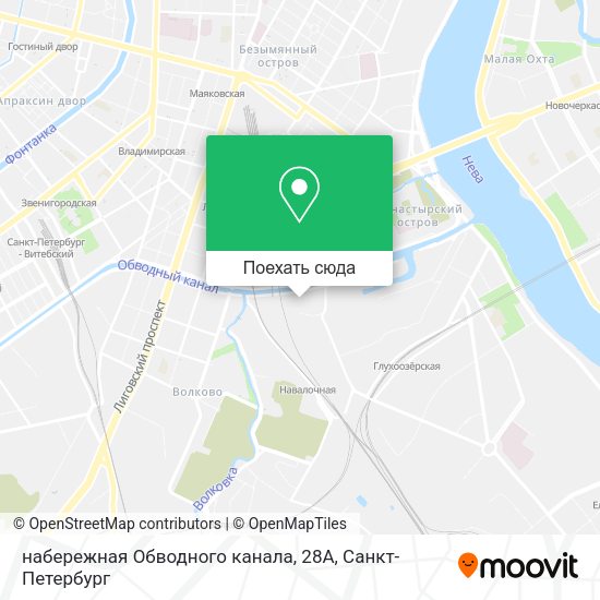 Карта набережная Обводного канала, 28А