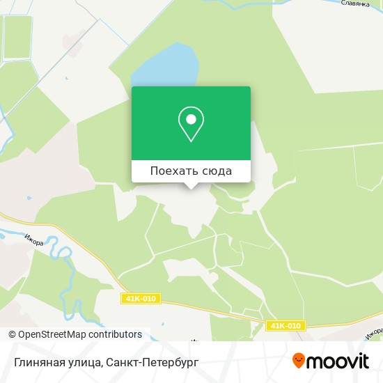 Карта Глиняная улица