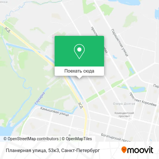 Карта Планерная улица, 53к3