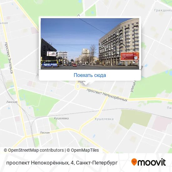 Карта проспект Непокорённых, 4