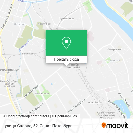 Карта улица Салова, 52