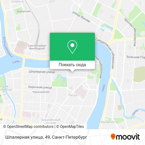 Карта Шпалерная улица, 49