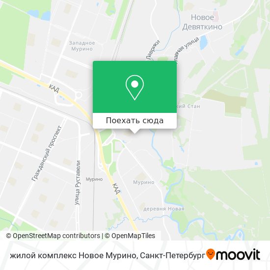 Карта жилой комплекс Новое Мурино