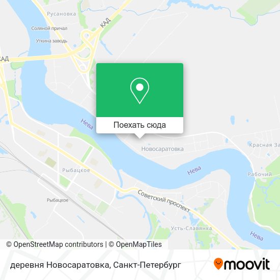 Карта деревня Новосаратовка