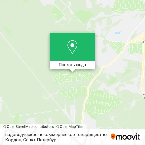 Карта садоводческое некоммерческое товарищество Кордон