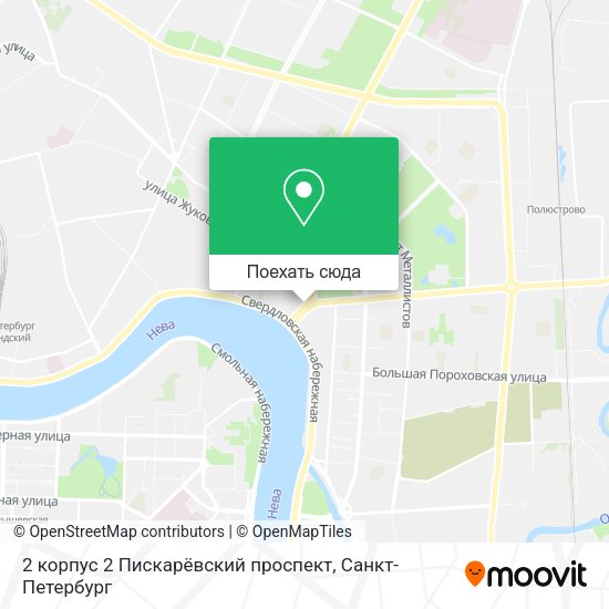 Карта 2 корпус 2 Пискарёвский проспект