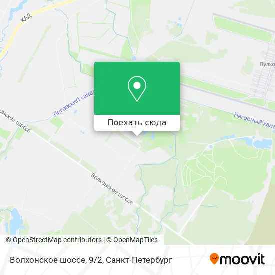 Карта Волхонское шоссе, 9/2