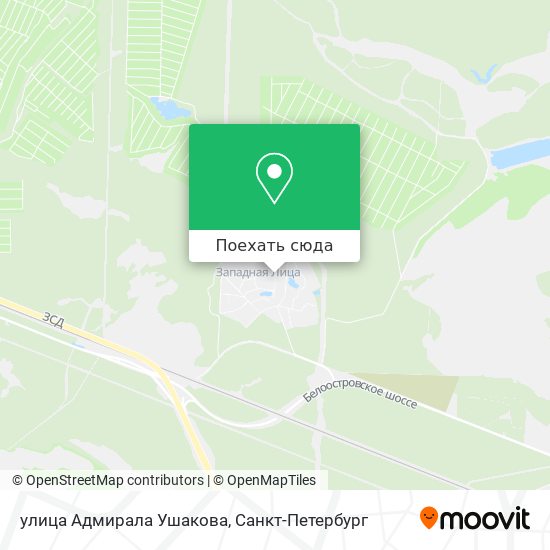 Карта улица Адмирала Ушакова