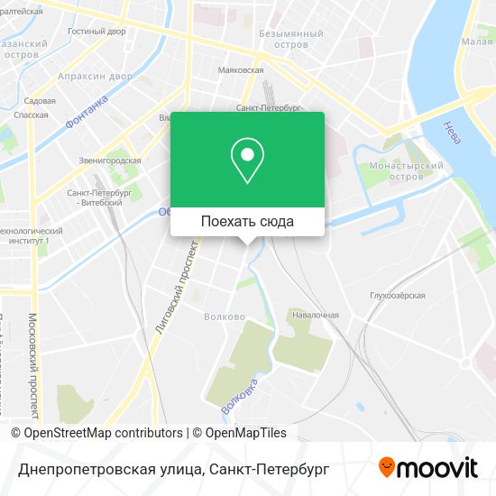 Карта Днепропетровская улица