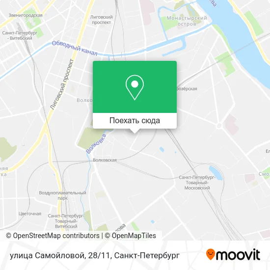 Карта улица Самойловой, 28/11