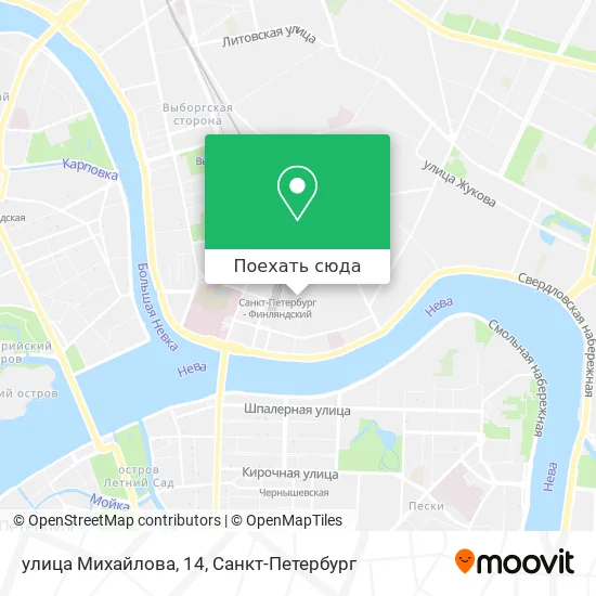 Карта улица Михайлова, 14