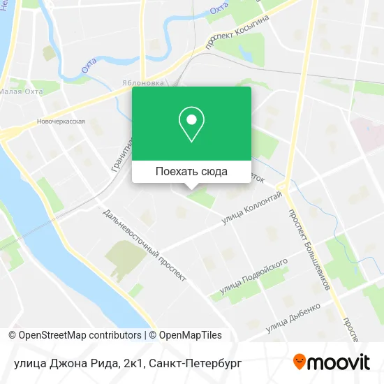 Карта улица Джона Рида, 2к1
