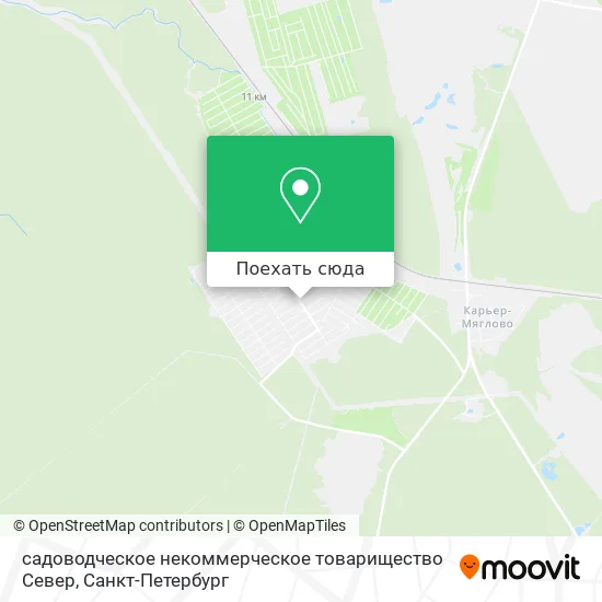 Карта садоводческое некоммерческое товарищество Север