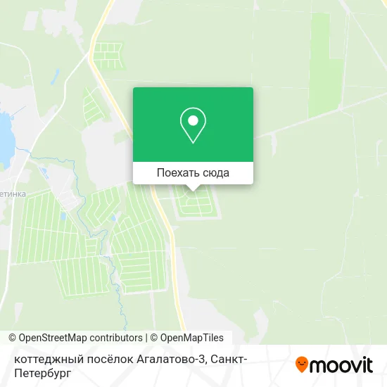 Карта коттеджный посёлок Агалатово-3