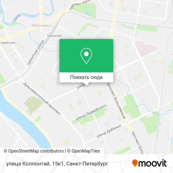Карта улица Коллонтай, 15к1