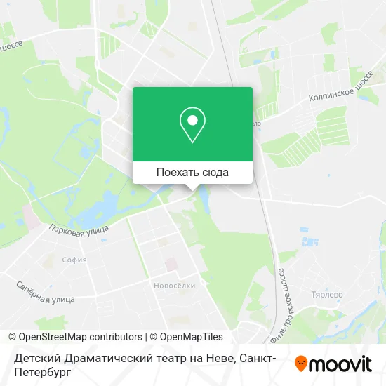Карта Детский Драматический театр на Неве