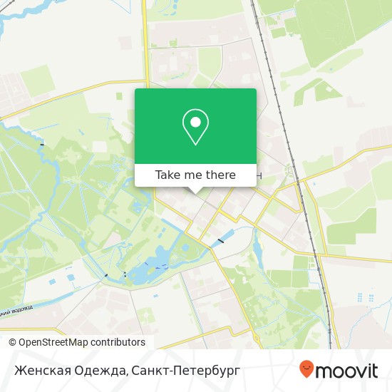 Карта Женская Одежда, улица Московская-Пушкин Санкт-Петербург 196601
