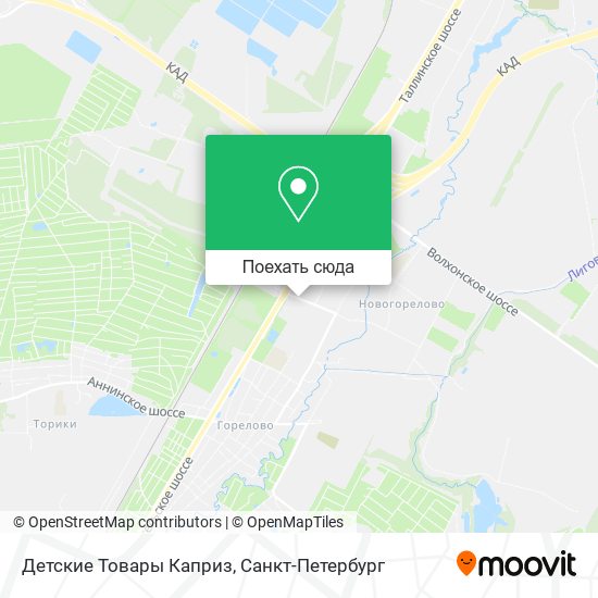 Карта Детские Товары Каприз