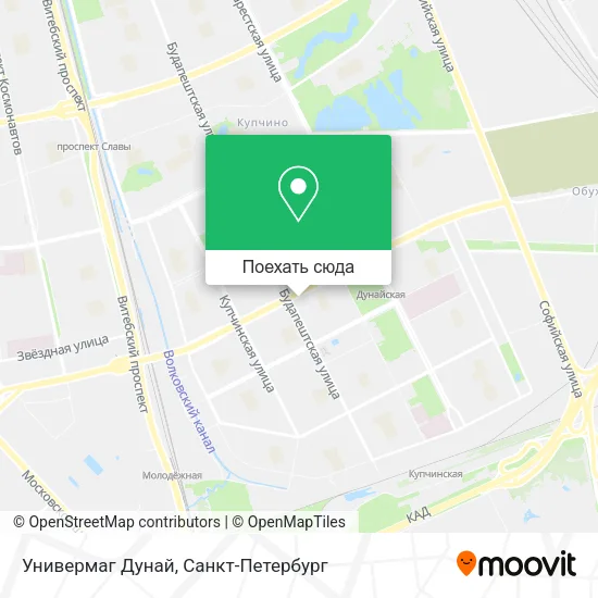 Карта Универмаг Дунай