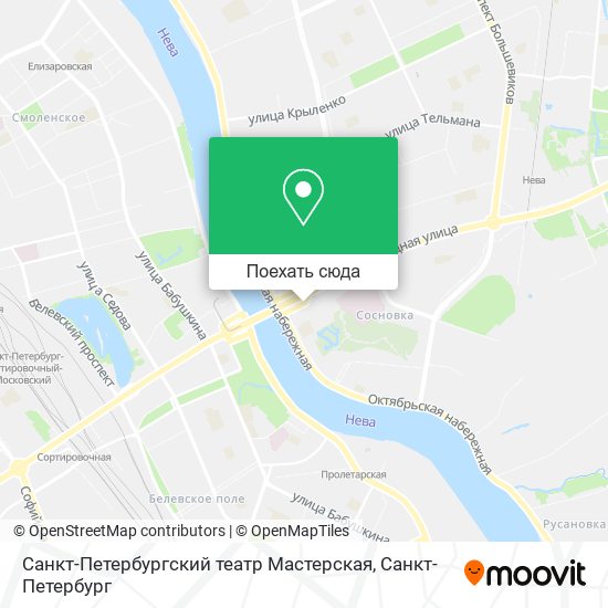 Карта Санкт-Петербургский театр Мастерская