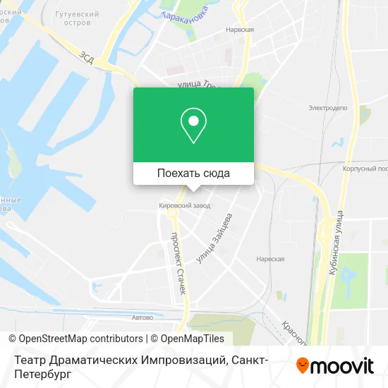 Карта Театр Драматических Импровизаций