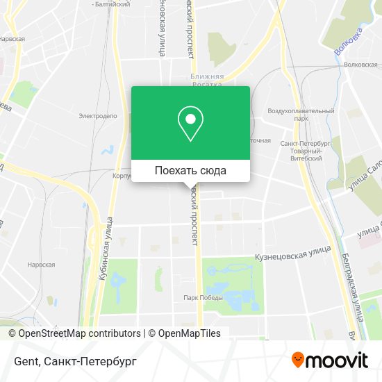 Карта Gent