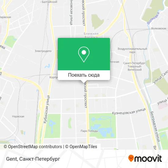 Карта Gent