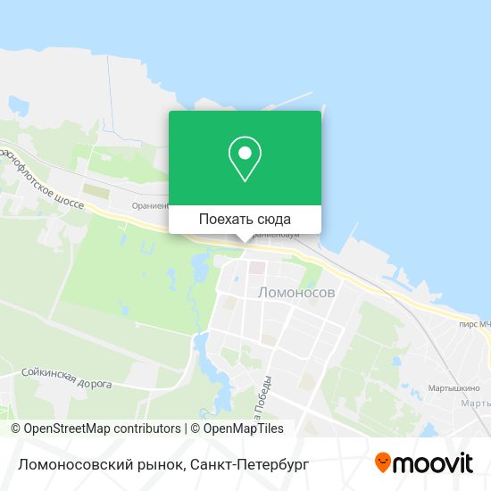 Карта Ломоносовский рынок
